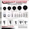 Service Caster 4 Inch Phenolic Wheel Swivel 34 Inch Threaded Stem Caster Set 2 Brakes SCC SCC-TS20S414-PHS-34212-2-PLB-2 - alternate 2